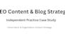 create an SEO content strategy and blog content plan